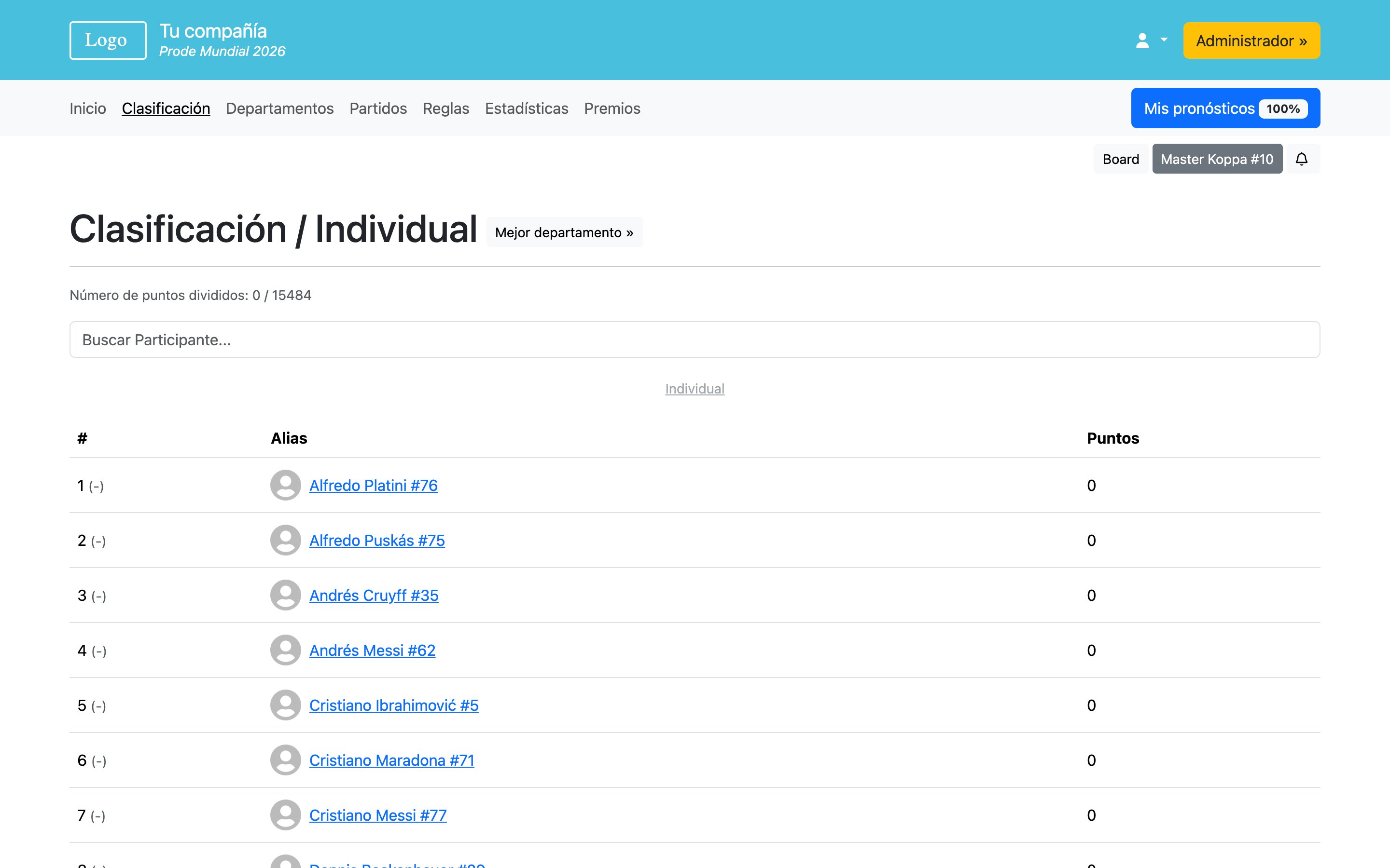 Prode Copa Mundial 2026 - Copa Mundial 2026