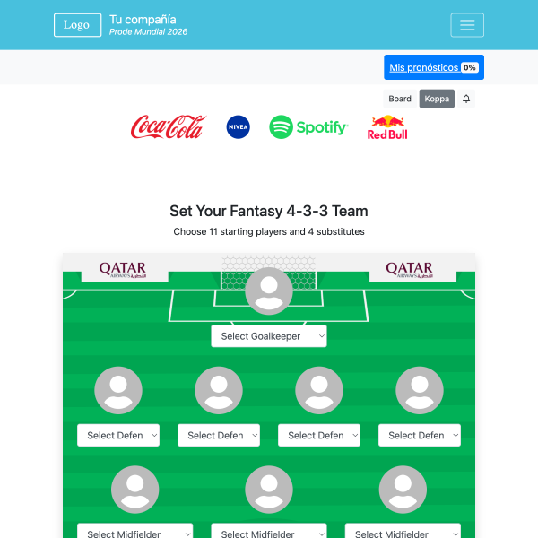 Fantasy Team - Copa Mundial 2026
