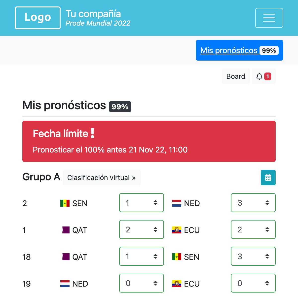 Formato de la porra - Copa Mundial 2026