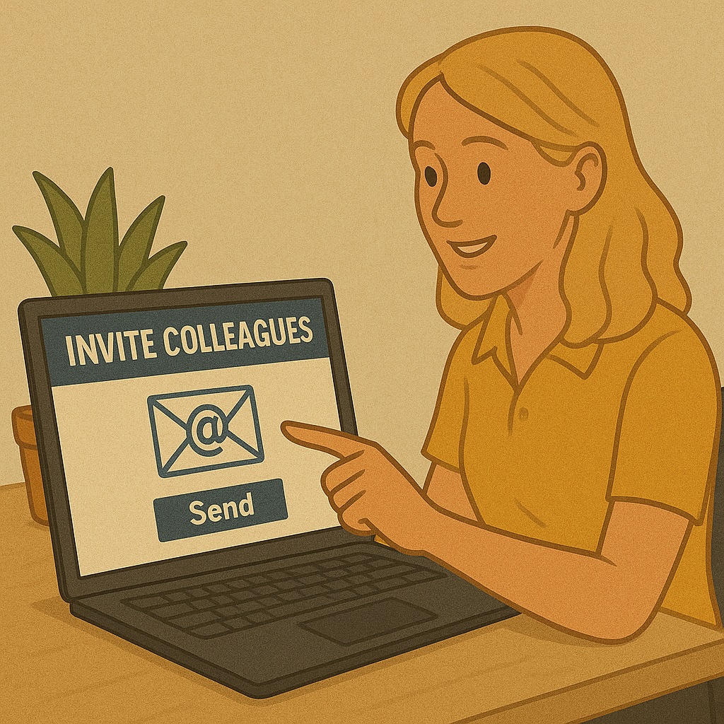 Paso 2 - Invitá a tus colegas